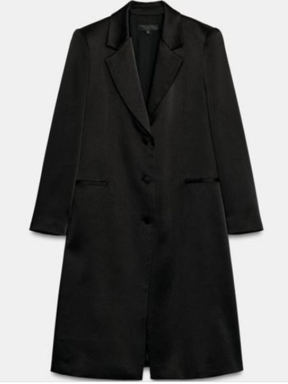 ZARA SATIN SHOULDER PAD COAT 2859/655/800